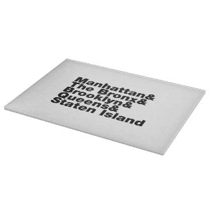 Vijf Boroughs ~ New York City Snijplank
