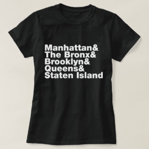 Vijf Boroughs ~ New York City T-shirt