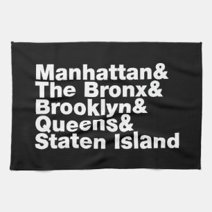 Vijf Boroughs ~ New York City Theedoek