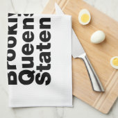 Vijf Boroughs ~ New York City Theedoek (Quarter Fold)