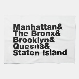 Vijf Boroughs ~ New York City Theedoek