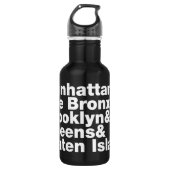 Vijf Boroughs ~ New York City Waterfles (Voorkant)