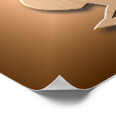 Vijf bruine Kokopellis Poster (Hoek)