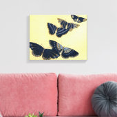 Vijf Butterflies Canvas Afdruk (Insitu (Woonkamer))