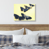 Vijf Butterflies Canvas Afdruk (Insitu (Slaapkamer))