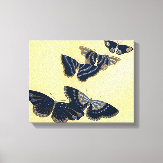 Vijf Butterflies Canvas Afdruk (Voorkant)