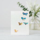 Vijf Butterflies, Redon Briefkaart (Staand voorkant)