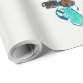 Vijf Butterflies, Redon Cadeaupapier (Rol Hoek)