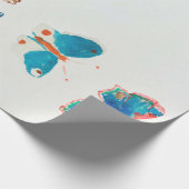 Vijf Butterflies, Redon Cadeaupapier (Hoek)