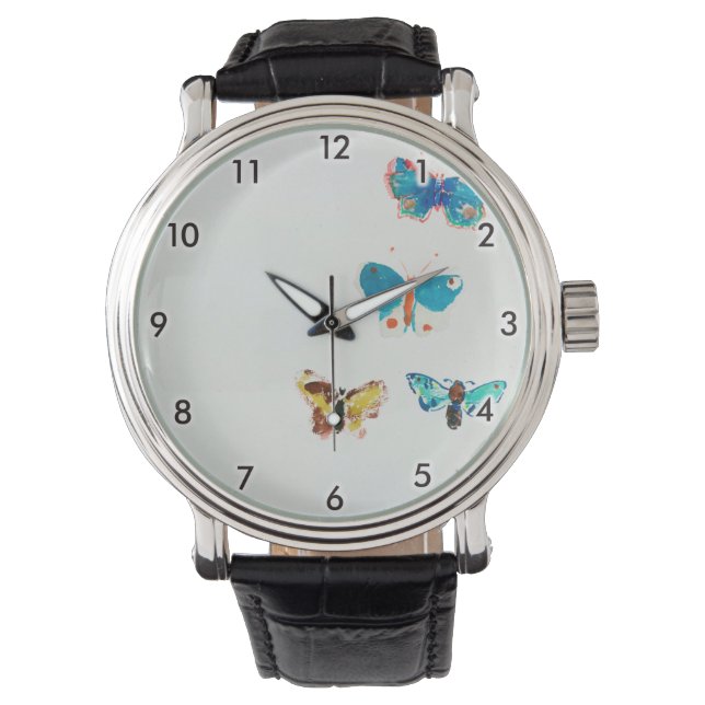 Vijf Butterflies, Redon Horloge (Voorkant)