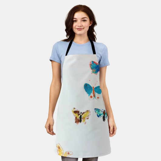 Vijf Butterflies, Redon Schort (Gedragen)