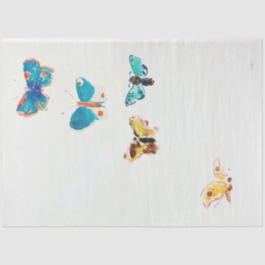 Vijf Butterflies, Redon Tissuepapier (Voorkant)