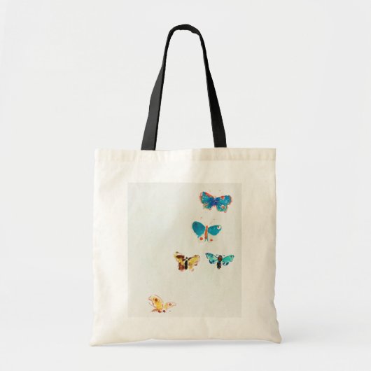 Vijf Butterflies, Redon Tote Bag (Voorkant)