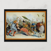 Vijf Clowns Briefkaart (Voorkant)