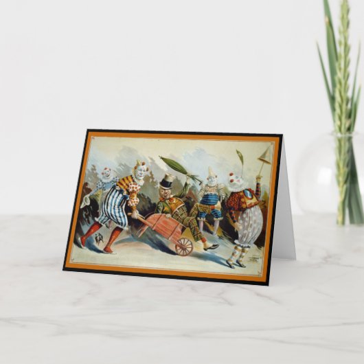 Vijf Clowns Kaart (Voorkant)