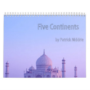 Vijf continenten van Patrick Niddrie Kalender