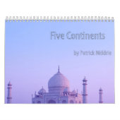 Vijf continenten van Patrick Niddrie Kalender (Hoes)