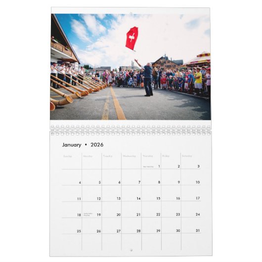Vijf continenten van Patrick Niddrie Kalender (Jan 2026)