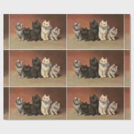 Vijf Cute Kittens-opvulpapier Cadeaupapier