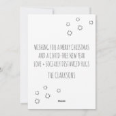 Vijf dagen van Covid-kerst Feestdagenkaart (Achterkant)