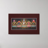 Vijf Dhyani Buddhas Wrapped Canvas (Voorkant)