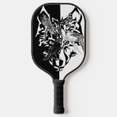 Vijf Dierensymbolen Pickleball Paddle (Voorkant)