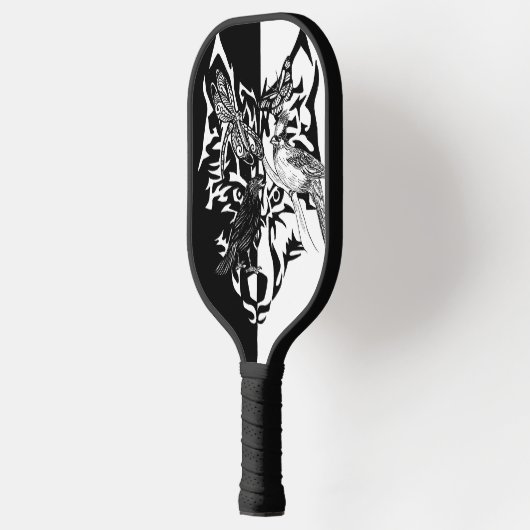 Vijf Dierensymbolen Pickleball Paddle (Links)
