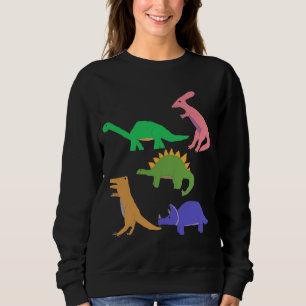 Vijf dinosaurusapparel trui