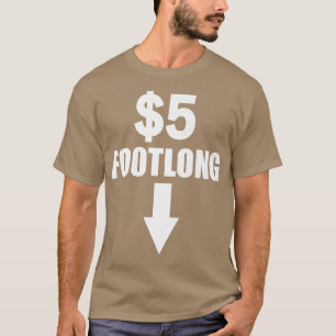 Vijf dollar, lange cute Funny Adult Humor Dirty T-shirt