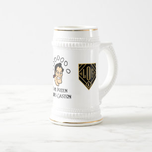 Vijf dozen tandbeitje/gents FF Logo Stein Bierpul
