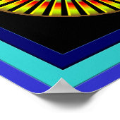 Vijf draaiende wielen poster (Hoek)