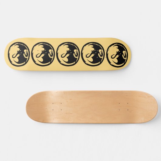 Vijf dragons skateboard (Horizontaal)