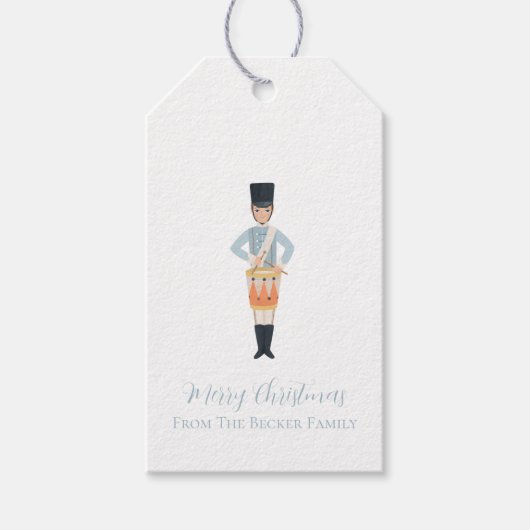 Vijf Drummers Drumming Gift Labels -  Cadeaulabel (Voorkant)