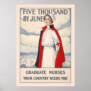 Vijf duizend tegen juni - Afstuderen verpleegsters Poster