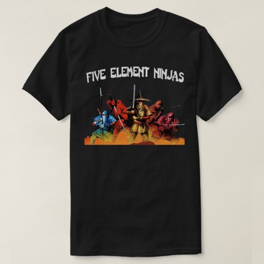 Vijf Element Ninjas T-shirt (Design voorkant)