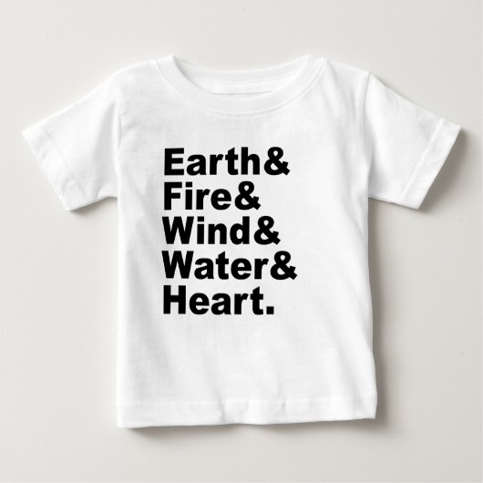 Vijf Elementen | Aarde Vuur Wind Water & Hart (Voorkant)