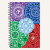 Vijf elementen Collage Mandala Notitieboek met mee (Voorkant)
