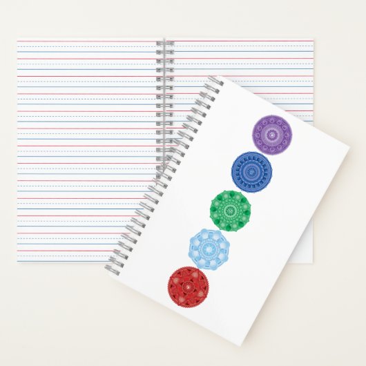 Vijf elementen Collage Mandala Notitieboek met mee (Binnen)