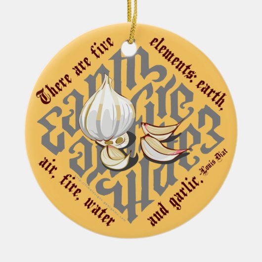 Vijf elementen keramisch ornament (Voorkant)