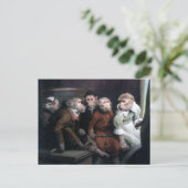 Vijf Fancy apen Briefkaart (Staand voorkant)