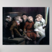 Vijf Fancy apen Poster (Voorkant)