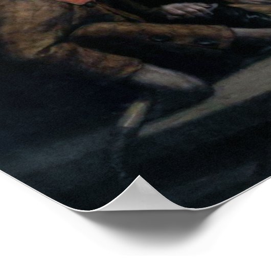 Vijf Fancy apen Poster (Hoek)