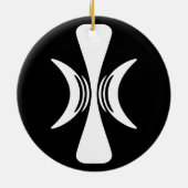 Vijf Fingered Hand van Eris Keramisch Ornament (Achterkant)