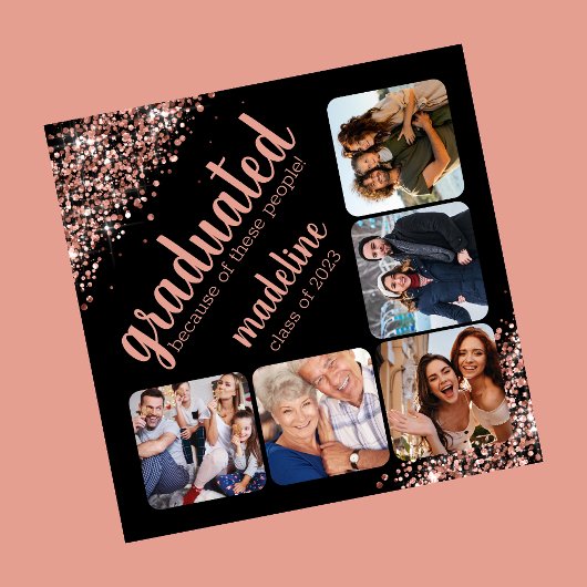 Vijf Foto Glitter vanwege de aankondiging van het