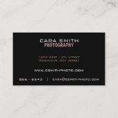 Vijf Foto-Visitekaartje Visitekaartje (Achterkant)