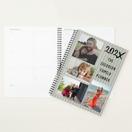 Vijf foto's Aangepaste Gezinsplanner Planner (Display)
