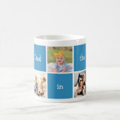 Vijf foto's beste vader ter wereld koffiemok (Center)