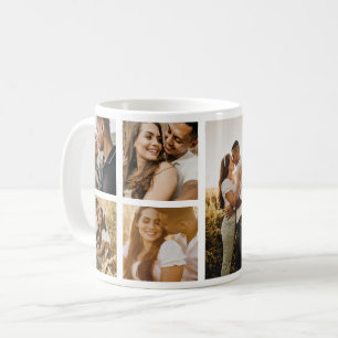 Vijf Foto's Collage Weds Simple Koffiemok