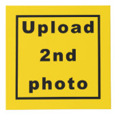 Vijf foto's op gele fotokubus (Rechts)