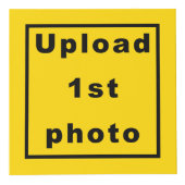 Vijf foto's op gele fotokubus (Voorkant)